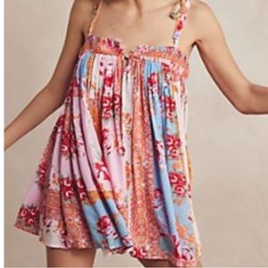 Free People- rule the world printed romper